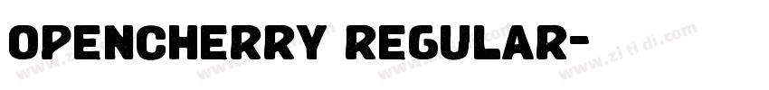 opencherry regular字体转换